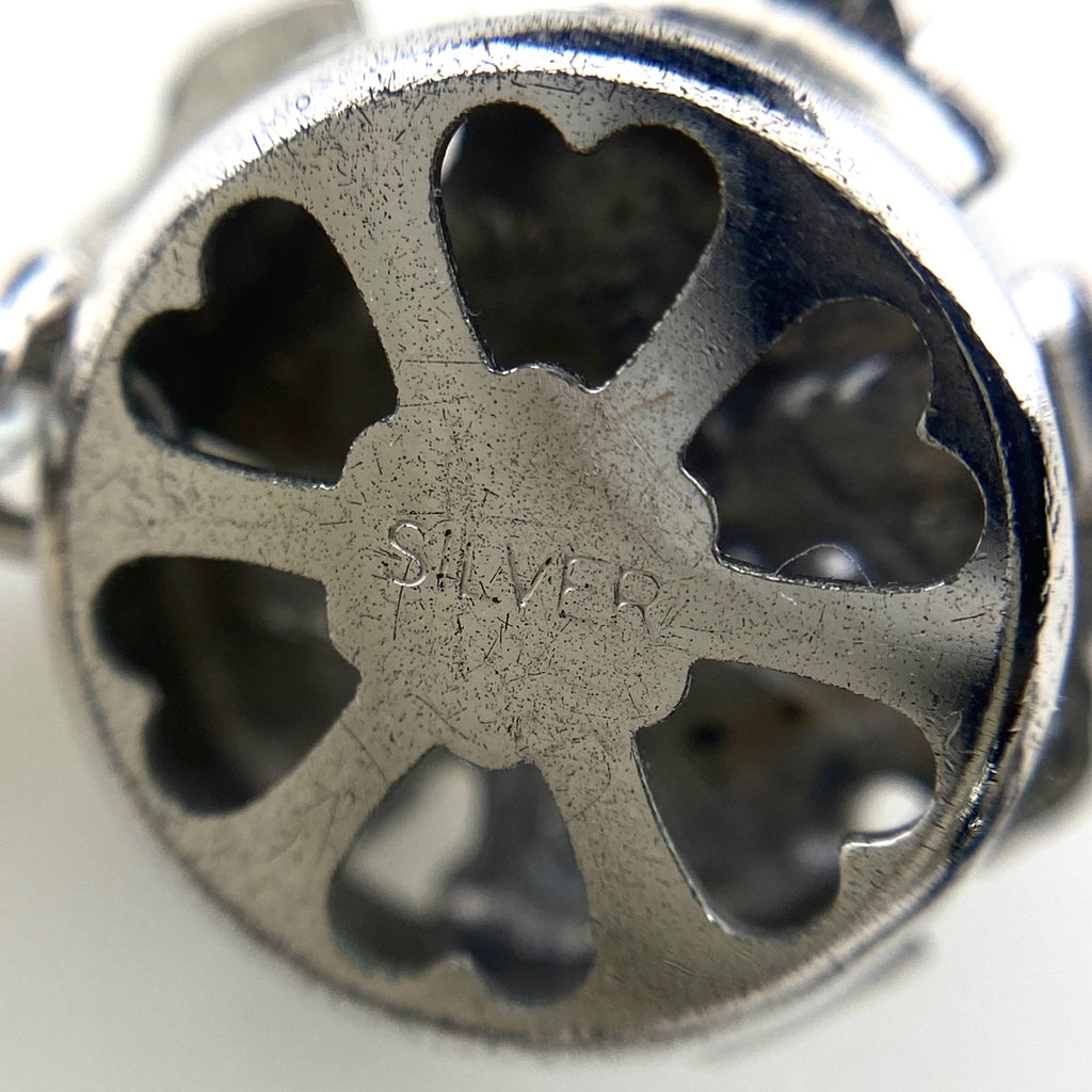 パール デザインネックレス シルバー 真珠 ネックレス SV パール レディース 【中古】nbjwl