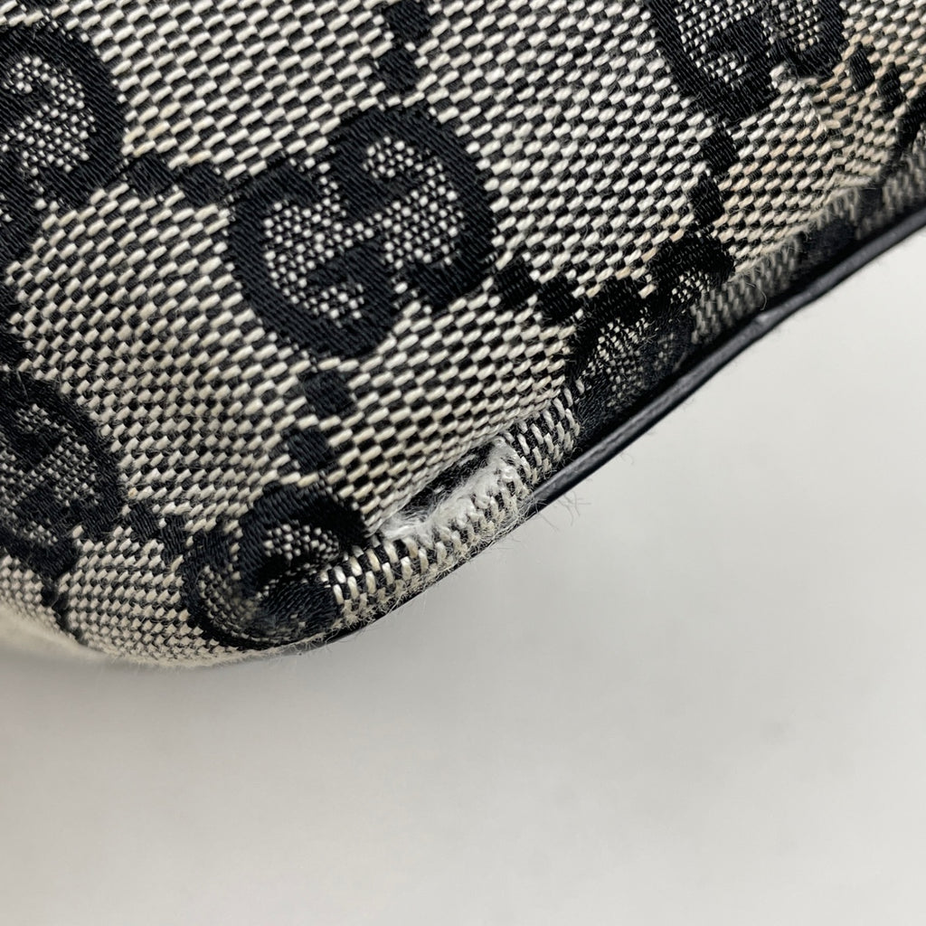 グッチ GG柄 トートバッグ ハンドバッグ トートバッグ GGキャンバス グレー ブラック 0021099 レディース 【中古】brbag