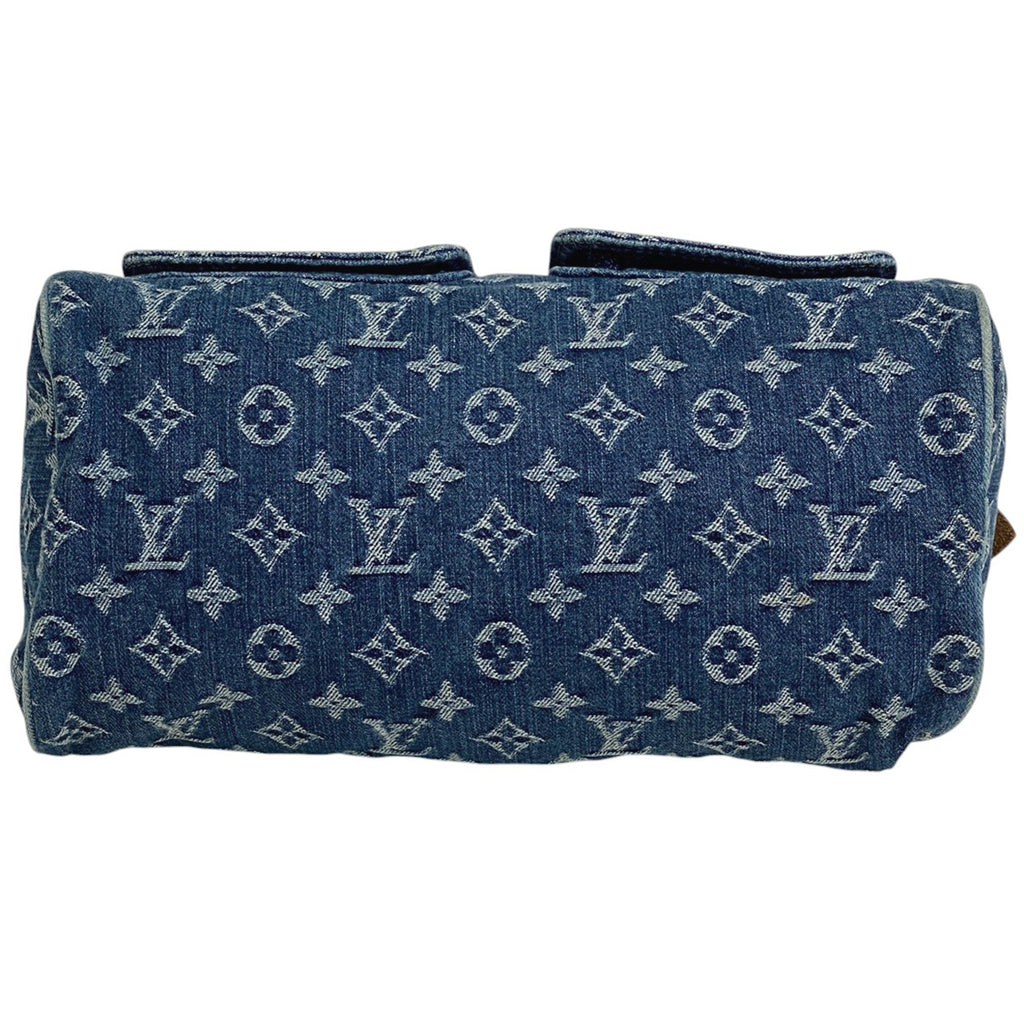 ルイ・ヴィトン ネオ スピーディ ボストンバッグ 手提げ ハンドバッグ モノグラムデニム ブルー M95019 レディース 【中古】brbag