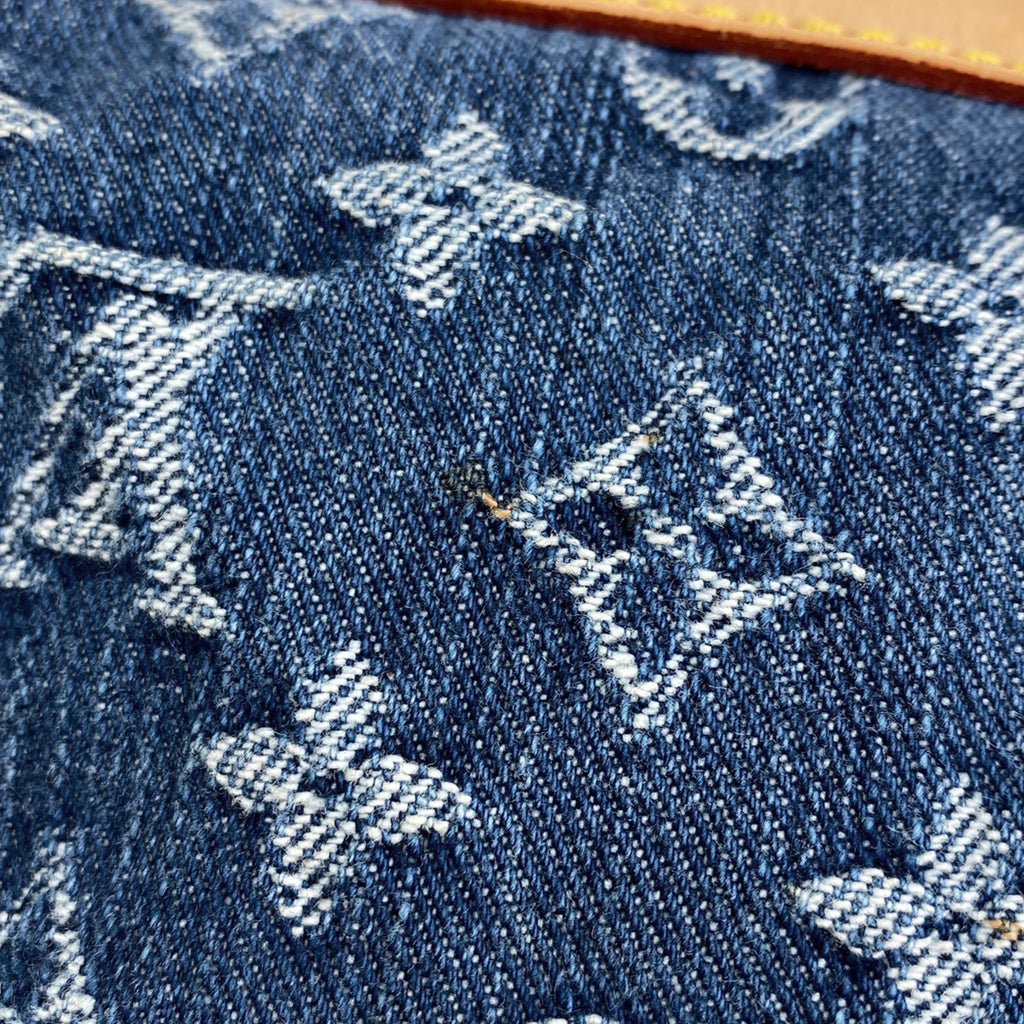 ルイ・ヴィトン ネオ スピーディ ボストンバッグ 手提げ ハンドバッグ モノグラムデニム ブルー M95019 レディース 【中古】brbag