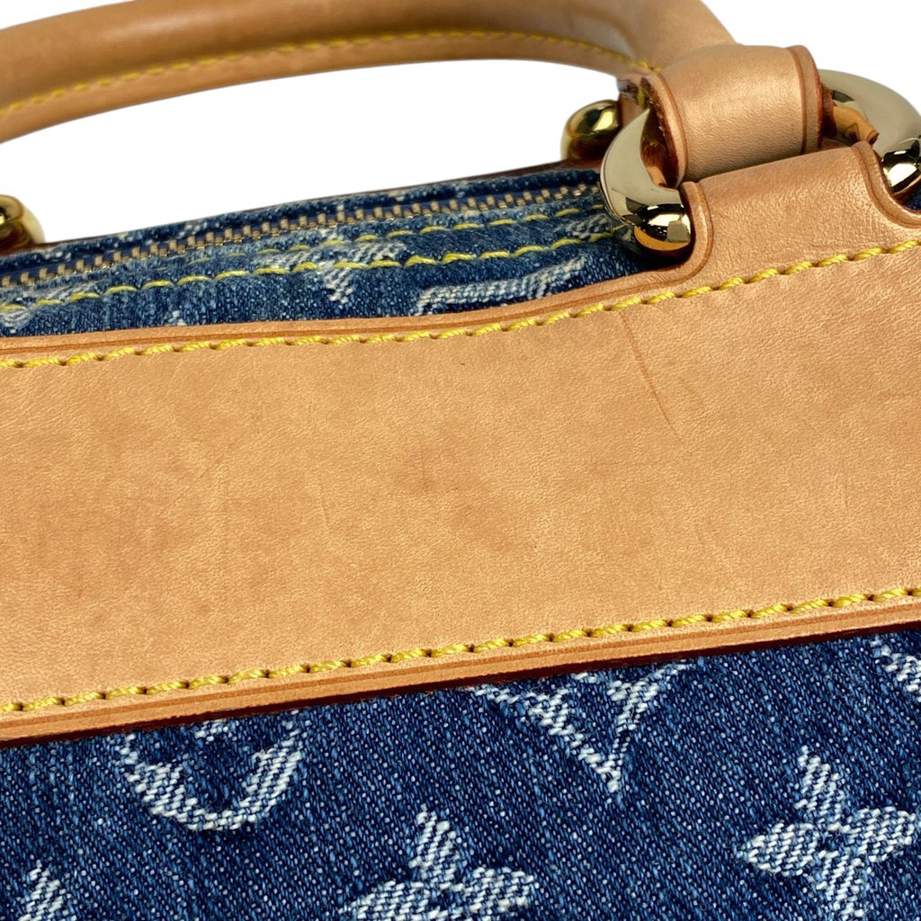 ルイ・ヴィトン ネオ スピーディ ボストンバッグ 手提げ ハンドバッグ モノグラムデニム ブルー M95019 レディース 【中古】brbag