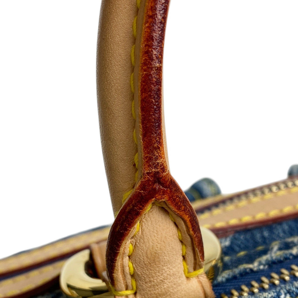 ルイ・ヴィトン ネオ スピーディ ボストンバッグ 手提げ ハンドバッグ モノグラムデニム ブルー M95019 レディース 【中古】brbag