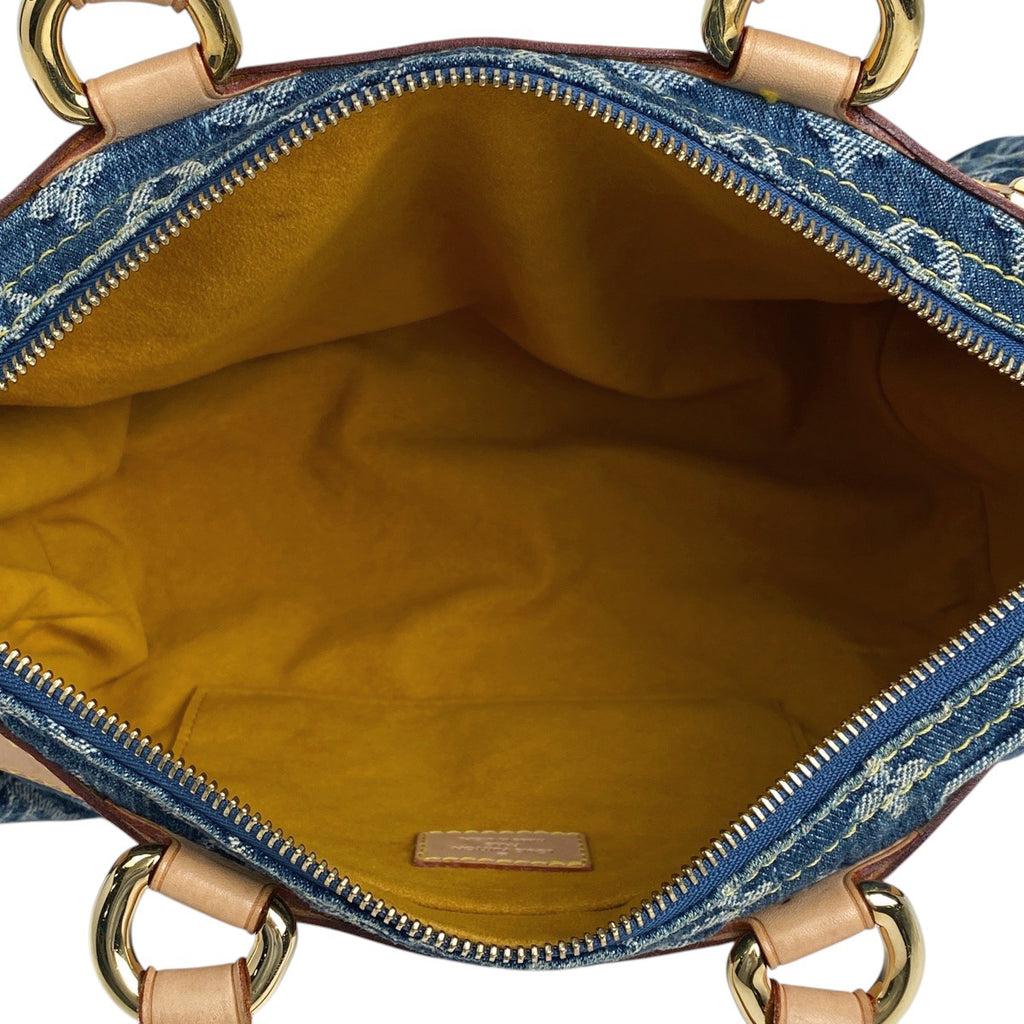 ルイ・ヴィトン ネオ スピーディ ボストンバッグ 手提げ ハンドバッグ モノグラムデニム ブルー M95019 レディース 【中古】brbag