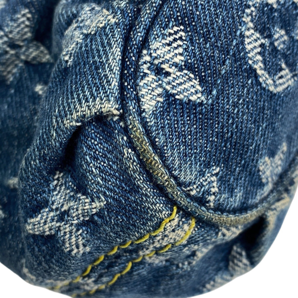 ルイ・ヴィトン ミニ プリーティ ハンドバッグ ワンショルダー 肩掛け ハンドバッグ モノグラムデニム ブルー M95050 レディース 【中古】brbag