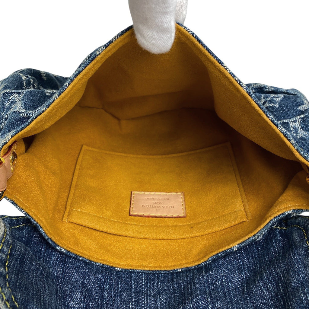 ルイ・ヴィトン ミニ プリーティ ハンドバッグ ワンショルダー 肩掛け ハンドバッグ モノグラムデニム ブルー M95050 レディース 【中古】brbag