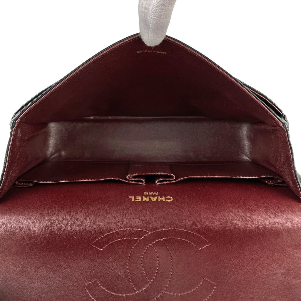 シャネル マトラッセ Wフラップ チェーン ショルダーバッグ ココマーク ショルダーバッグ レザー ブラック レディース 【中古】brbag