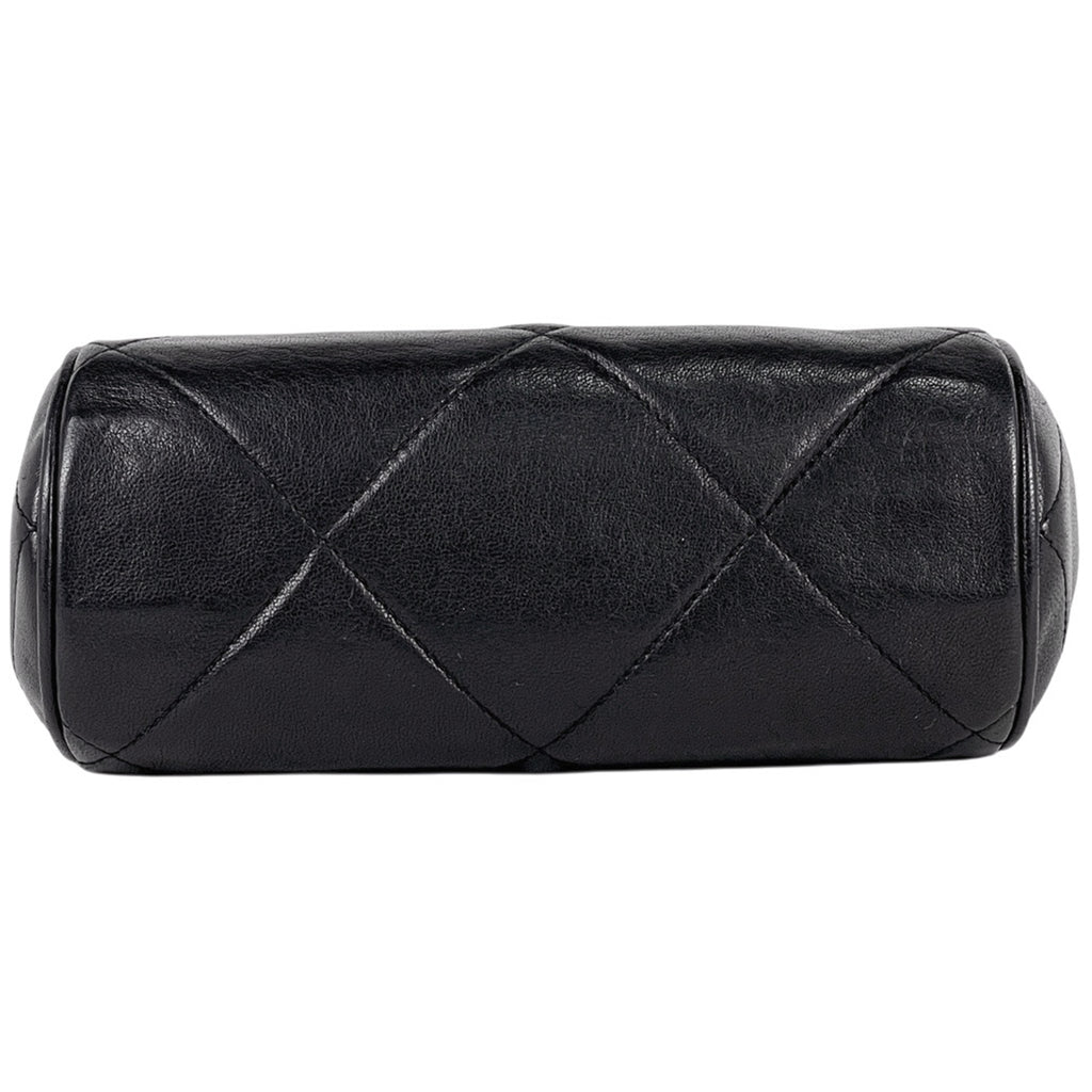 シャネル ココマーク フリンジ チェーン ショルダーバッグ マトラッセ 斜め掛け タッセル ショルダーバッグ レザー ブラック レディース 【中古】brbag