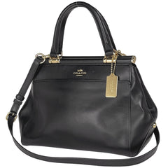 コーチ ロゴ ハンドバッグ 2WAY ショルダーバッグ ハンドバッグ レザー ブラック 31916 レディース 【中古】brbag