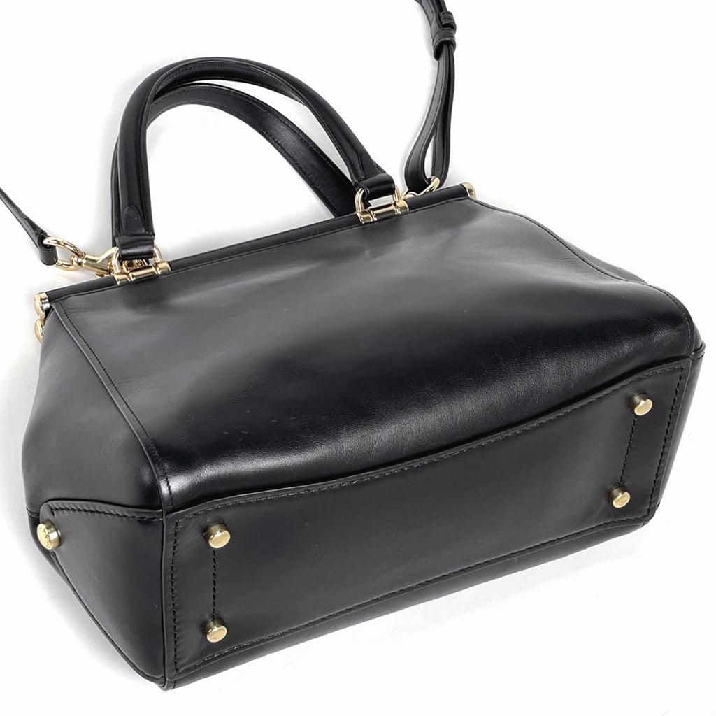 コーチ ロゴ ハンドバッグ 2WAY ショルダーバッグ ハンドバッグ レザー ブラック 31916 レディース 【中古】brbag