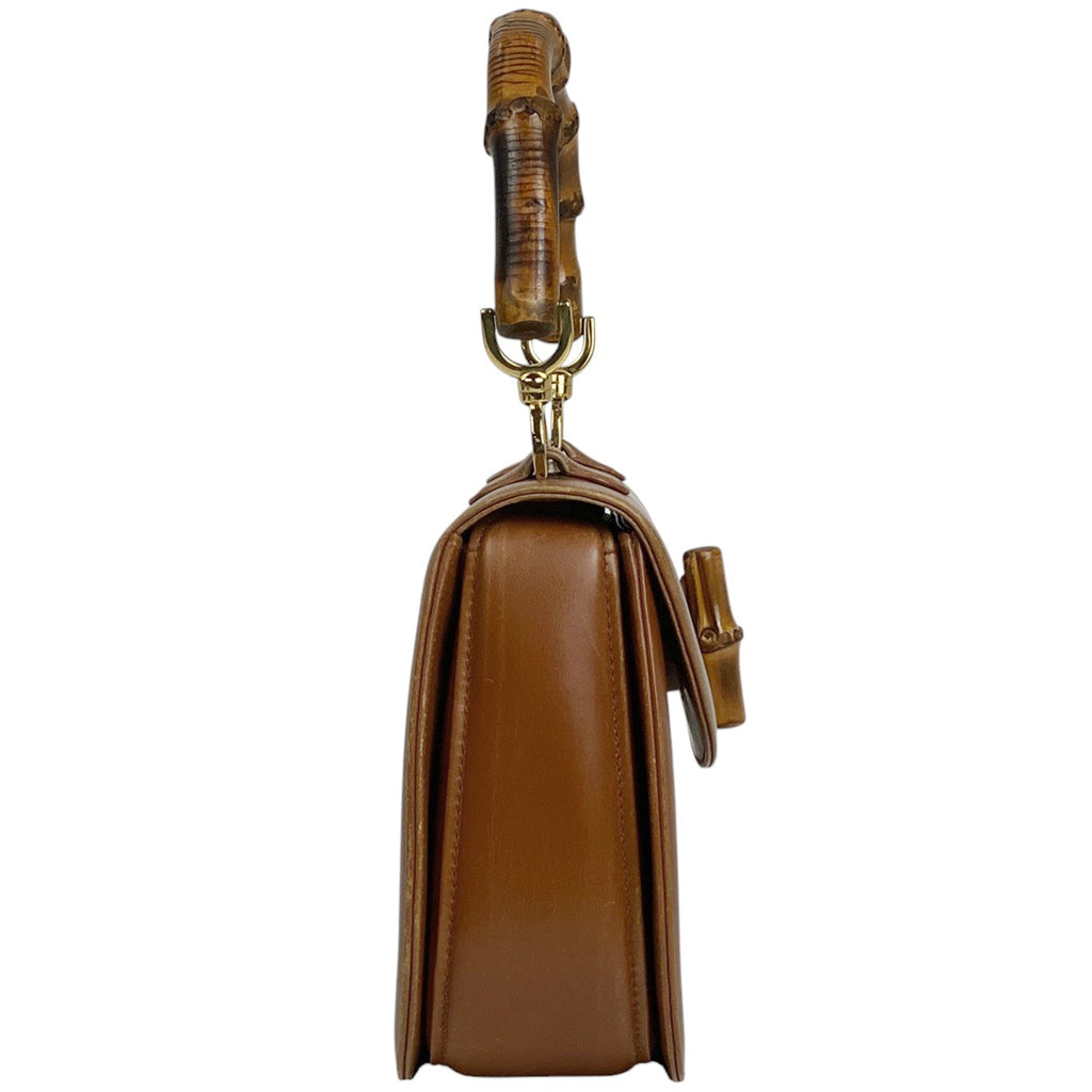 グッチ バンブー ハンドバッグ 2WAY ショルダーバッグ 竹 オールドグッチ 000010633 ハンドバッグ レザー ブラウン レディース 【中古】brbag