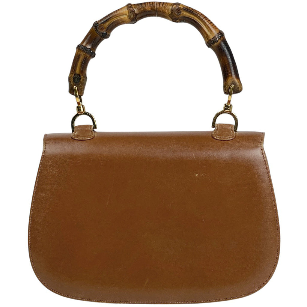 グッチ バンブー ハンドバッグ 2WAY ショルダーバッグ 竹 オールドグッチ 000010633 ハンドバッグ レザー ブラウン レディース 【中古】brbag