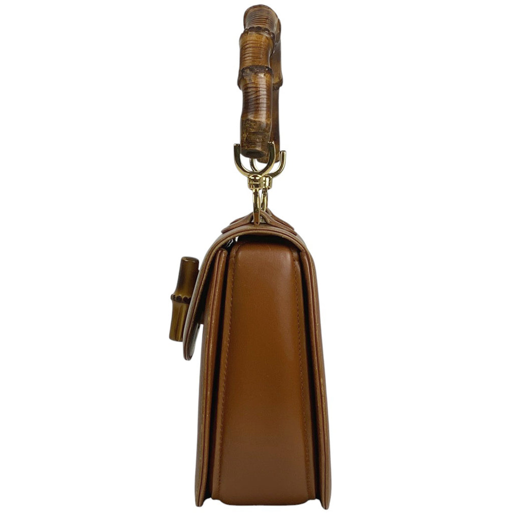 グッチ バンブー ハンドバッグ 2WAY ショルダーバッグ 竹 オールドグッチ 000010633 ハンドバッグ レザー ブラウン レディース 【中古】brbag