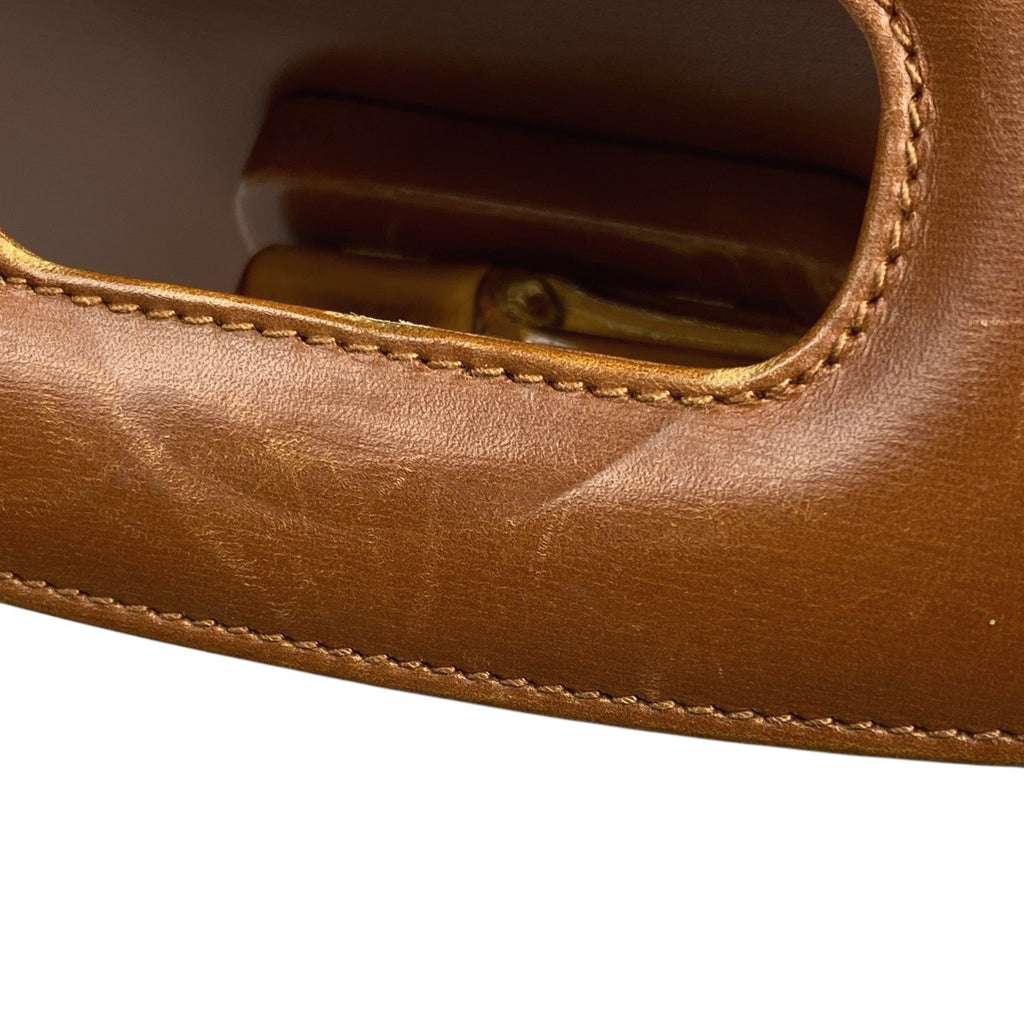 グッチ バンブー ハンドバッグ 2WAY ショルダーバッグ 竹 オールドグッチ 000010633 ハンドバッグ レザー ブラウン レディース 【中古】brbag