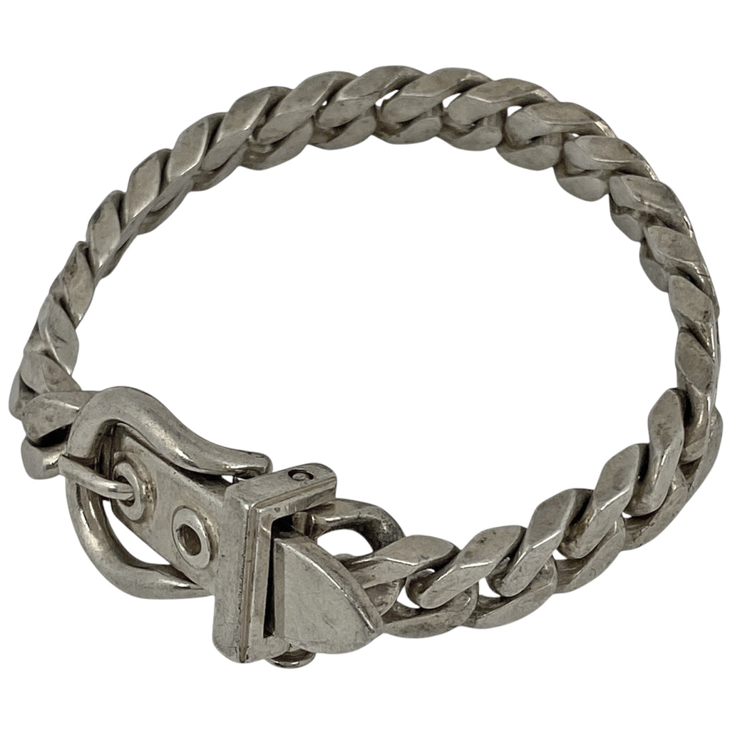 エルメス ブックルセリエ ブレスレット 腕輪 ベルトモチーフ ブレスレット シルバー925 シルバー レディース 【中古】bracc