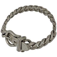 エルメス ブックルセリエ ブレスレット 腕輪 ベルトモチーフ ブレスレット シルバー925 シルバー レディース 【中古】bracc