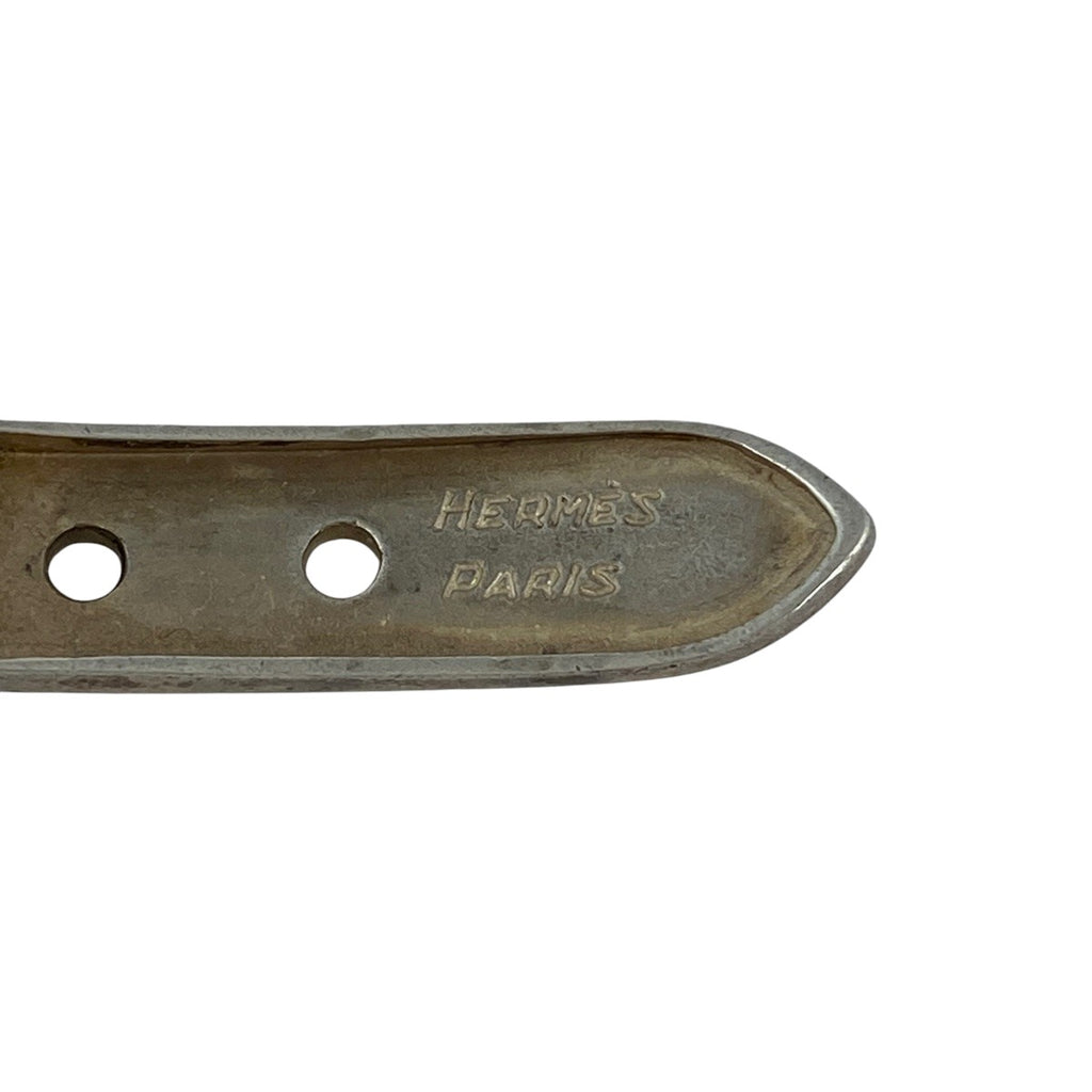 エルメス ブックルセリエ ブレスレット 腕輪 ベルトモチーフ ブレスレット シルバー925 シルバー レディース 【中古】bracc