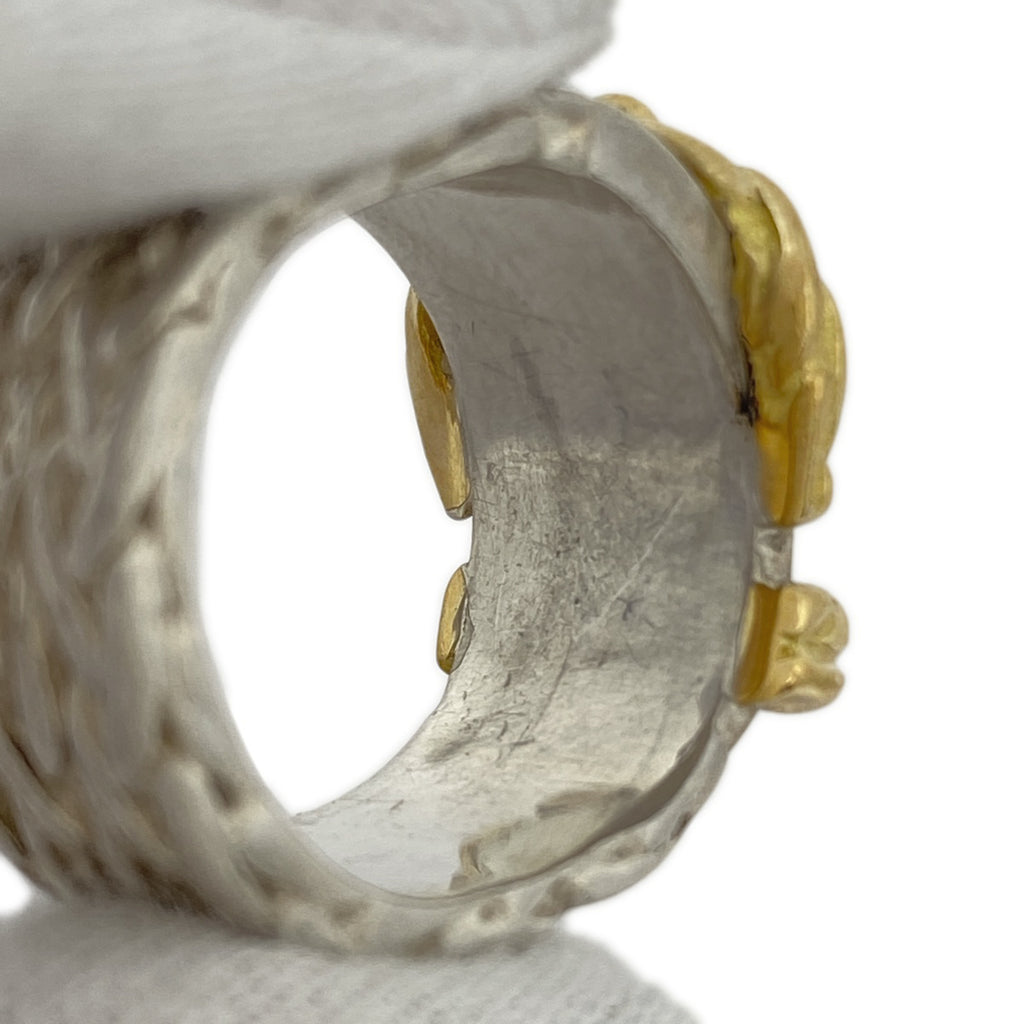 エルメス ディアンヌ リング コンビ 指輪 ベルトモチーフ リング 11号 シルバー シルバー レディース 【中古】bracc