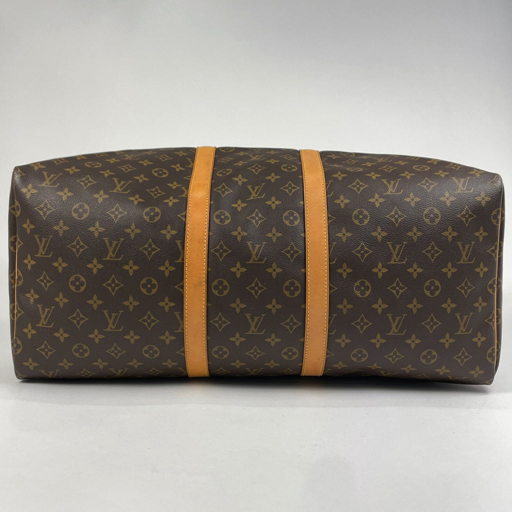 ルイ・ヴィトン キーポル 55 ハンドバッグ 旅行 出張 ビジネス ボストンバッグ モノグラム ブラウン M41424 レディース 【中古】brbag