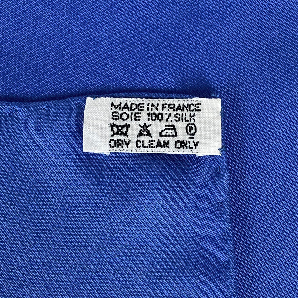 エルメス カレ 90 RAILING 船の手摺 スカーフ スカーフ シルク ブルー マルチカラー レディース 【中古】brbag