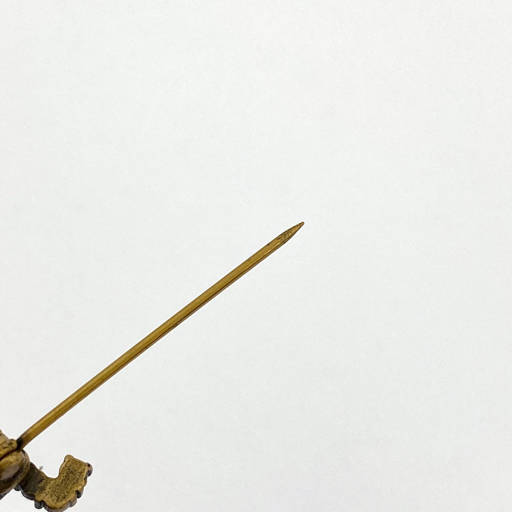 クリスチャンディオール ビーモチーフ ラインストーン ブローチ ジャディオール スター 蜂モチーフ スイング ブローチ GP ゴールド レディース 【中古】bracc