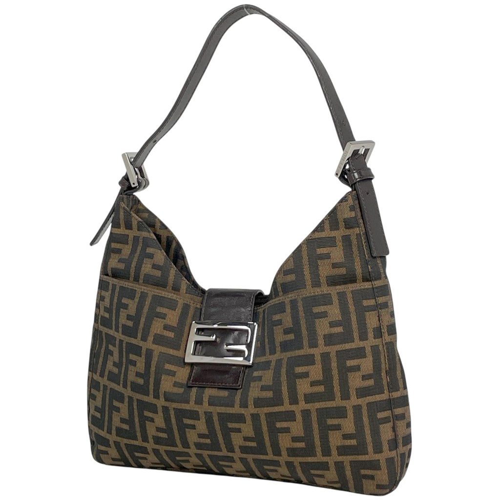 フェンディ ズッカ柄 ショルダーバッグ ワンショルダー ショルダーバッグ キャンバス ブラウン 26569 レディース 【中古】brbag
