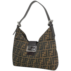 フェンディ ズッカ柄 ショルダーバッグ ワンショルダー ショルダーバッグ キャンバス ブラウン 26569 レディース 【中古】brbag