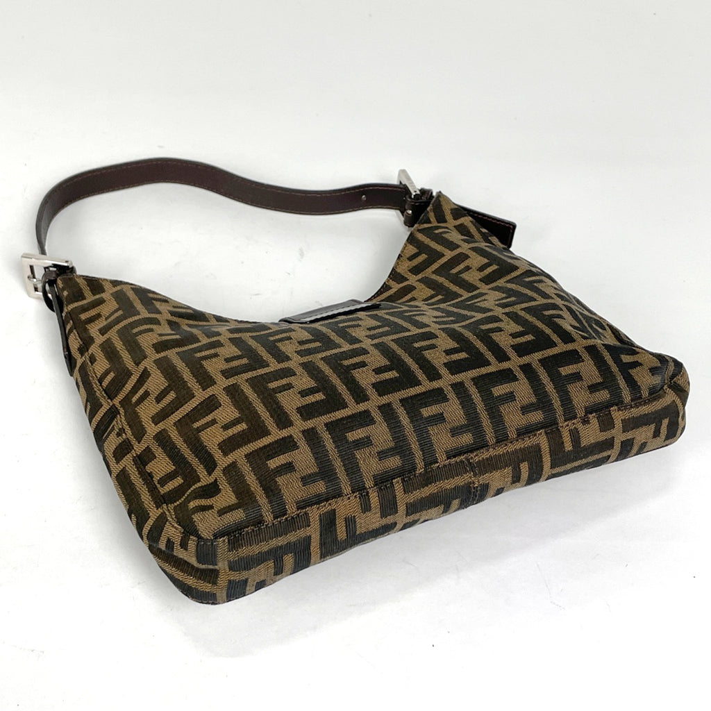 フェンディ ズッカ柄 ショルダーバッグ ワンショルダー ショルダーバッグ キャンバス ブラウン 26569 レディース 【中古】brbag