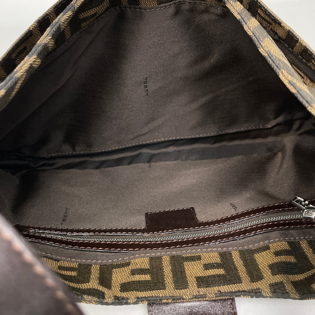 フェンディ ズッカ柄 ショルダーバッグ ワンショルダー ショルダーバッグ キャンバス ブラウン 26569 レディース 【中古】brbag