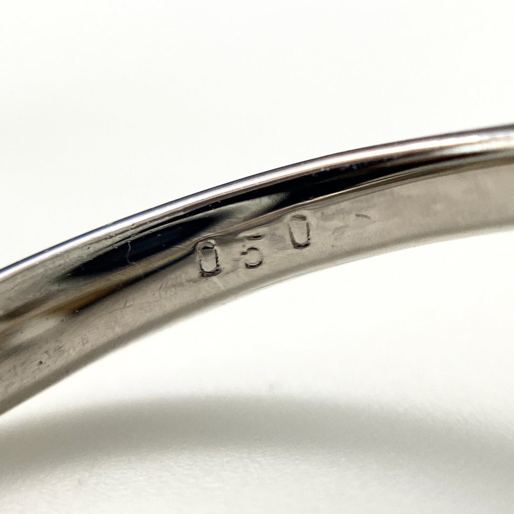 パール デザインリング プラチナ 指輪 メレダイヤ 真珠 リング 11.5号 Pt900 パール ダイヤモンド レディース 【中古】nbjwl