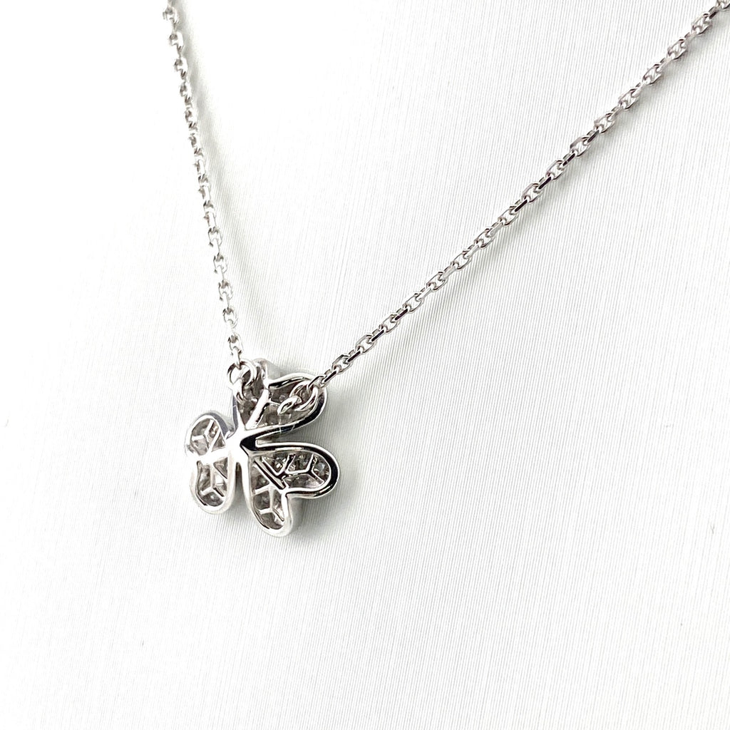 ヴァンクリーフ＆アーペル フリヴォル ミニ ネックレス メレダイヤ ペンダント ネックレス 750 ダイヤモンド レディース 【中古】brjwl