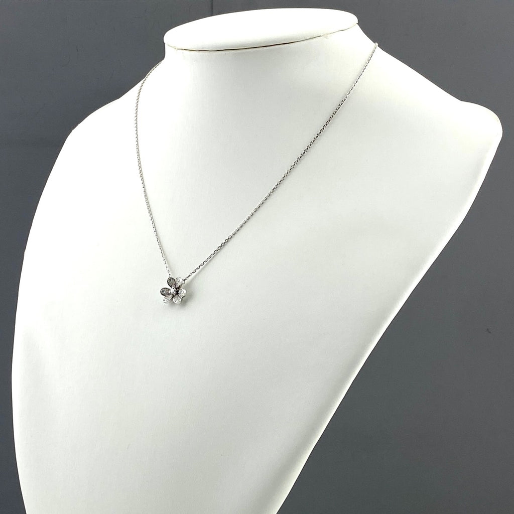 ヴァンクリーフ＆アーペル フリヴォル ミニ ネックレス メレダイヤ ペンダント ネックレス 750 ダイヤモンド レディース 【中古】brjwl