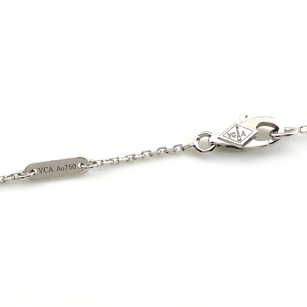 ヴァンクリーフ＆アーペル フリヴォル ミニ ネックレス メレダイヤ ペンダント ネックレス 750 ダイヤモンド レディース 【中古】brjwl