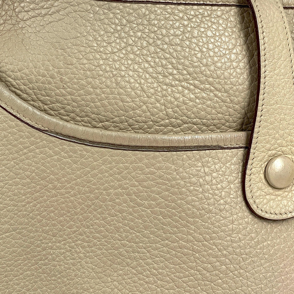 エルメス エヴリン 2 PM パンチング Hロゴ ショルダーバッグ トリヨンクレマンス ベージュ □K レディース 【中古】brbag