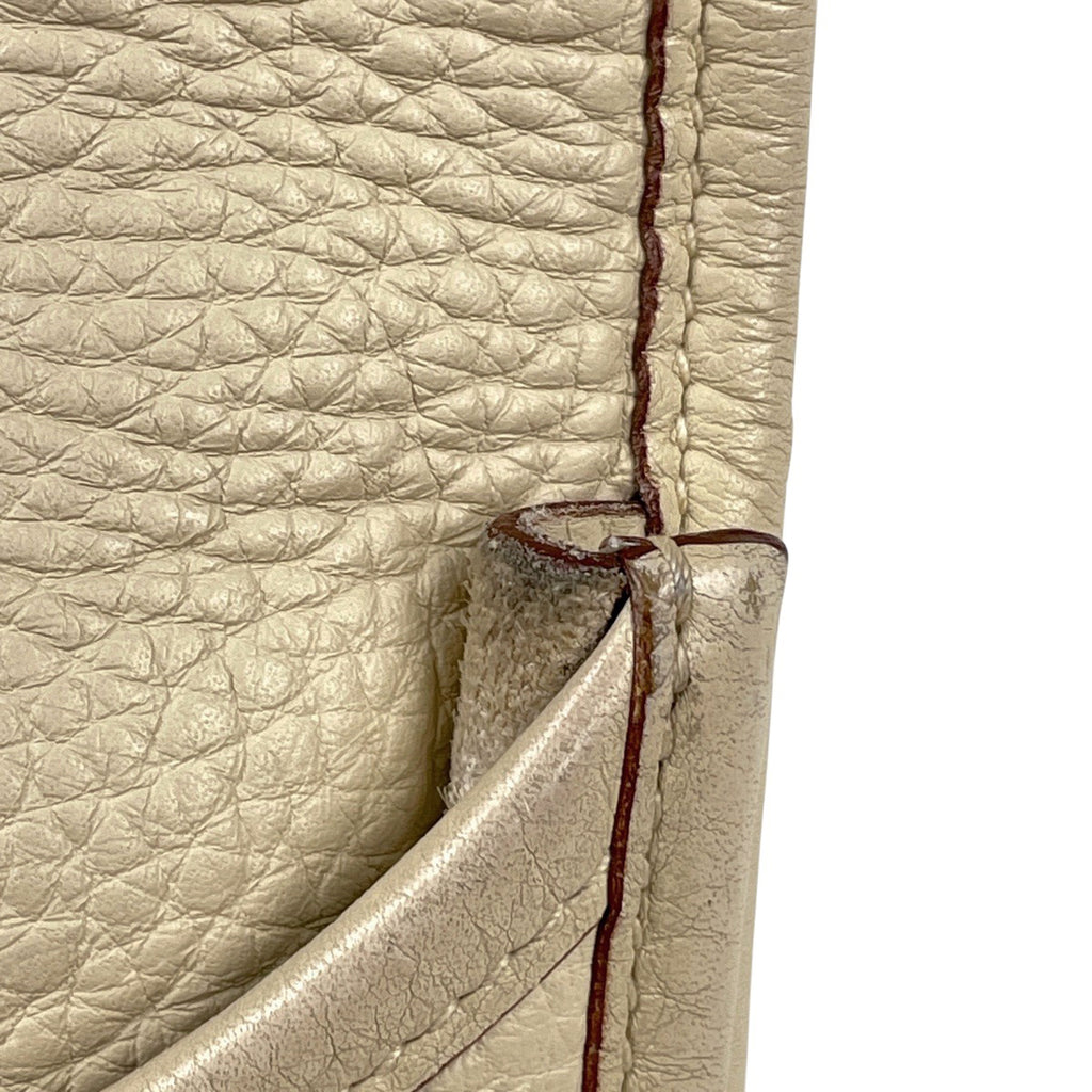 エルメス エヴリン 2 PM パンチング Hロゴ ショルダーバッグ トリヨンクレマンス ベージュ □K レディース 【中古】brbag