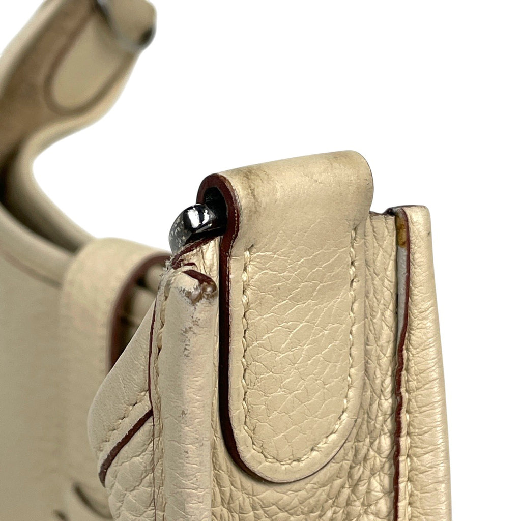 エルメス エヴリン 2 PM パンチング Hロゴ ショルダーバッグ トリヨンクレマンス ベージュ □K レディース 【中古】brbag