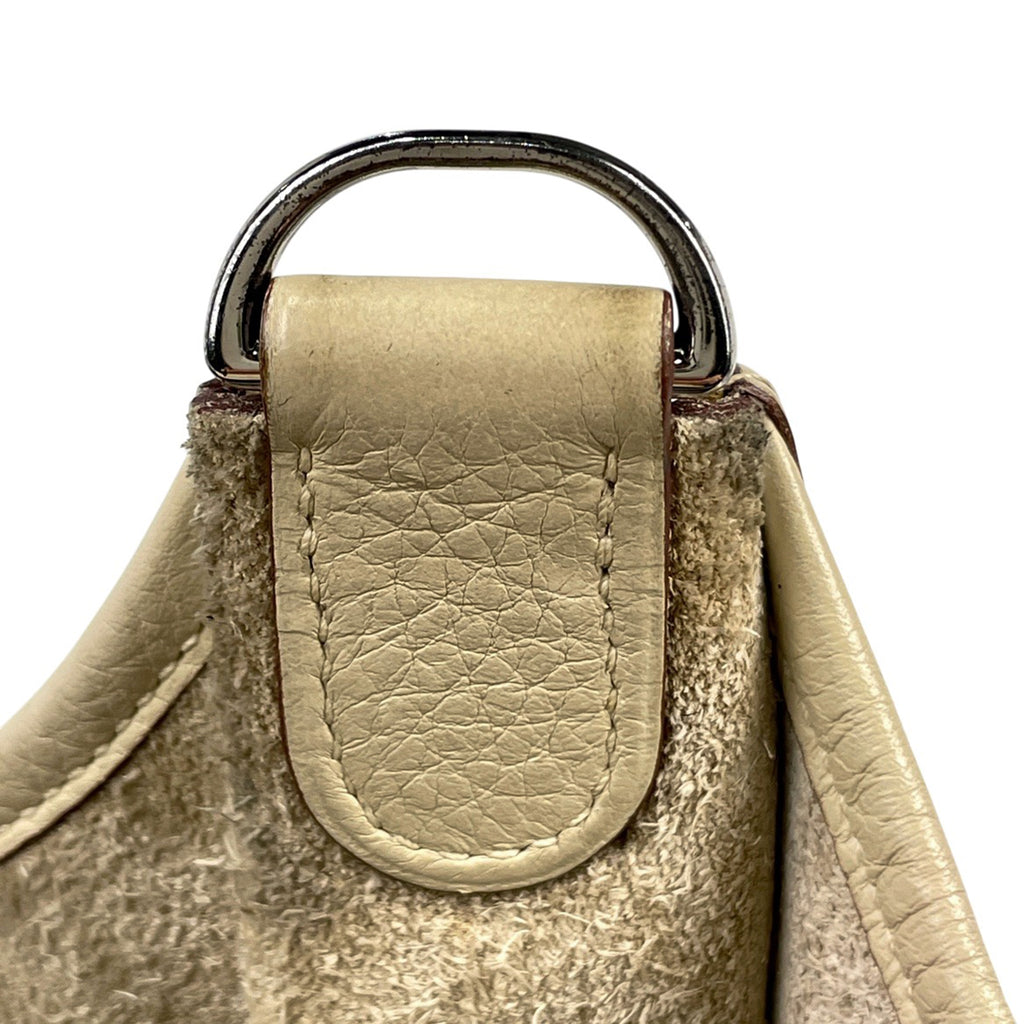 エルメス エヴリン 2 PM パンチング Hロゴ ショルダーバッグ トリヨンクレマンス ベージュ □K レディース 【中古】brbag