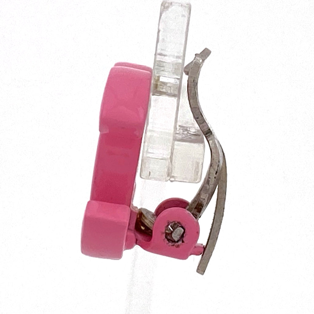 シャネル ココマーク イヤリング シルバーメッキ ピンク シルバー レディース 【中古】bracc