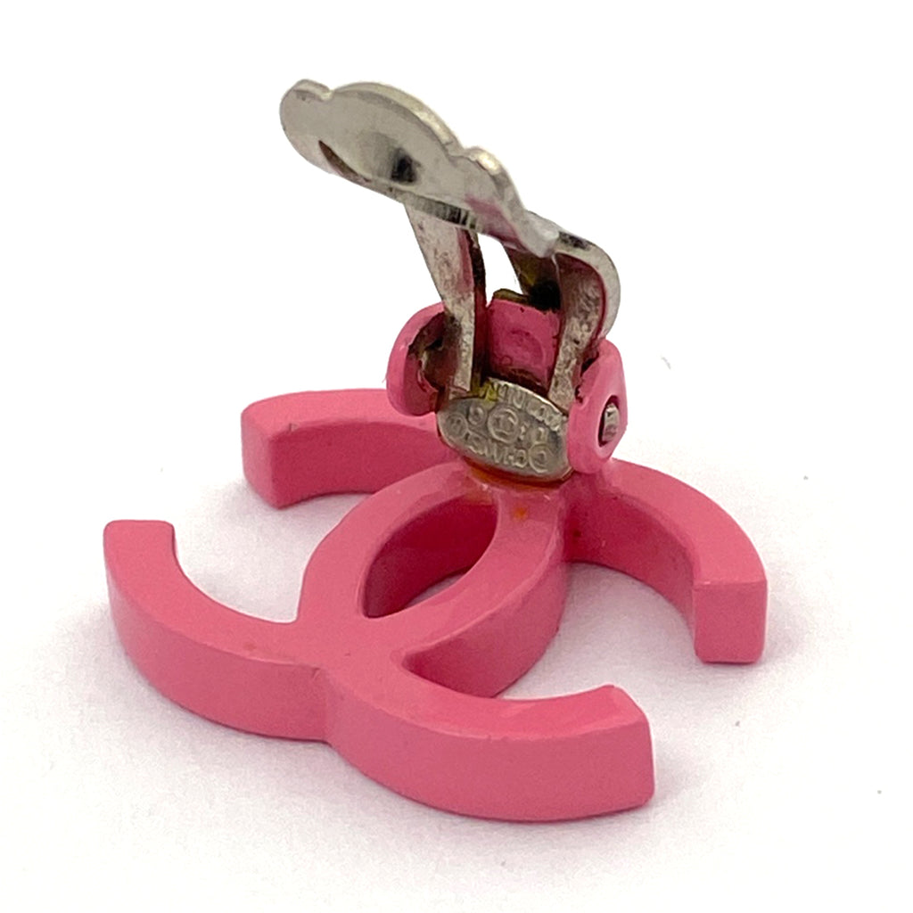 シャネル ココマーク イヤリング シルバーメッキ ピンク シルバー レディース 【中古】bracc