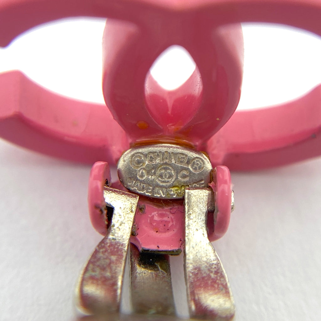 シャネル ココマーク イヤリング シルバーメッキ ピンク シルバー レディース 【中古】bracc