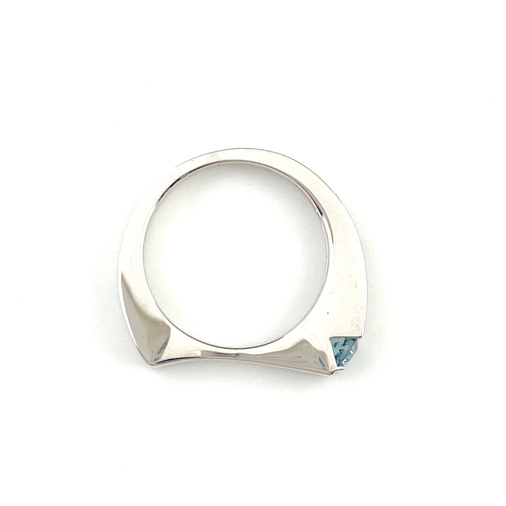 ダイヤモンド デザインリング WG ホワイトゴールド 指輪 メレダイヤ トリートメントダイヤ リング 8号 K18 WG ダイヤモンド レディース 【中古】nbjwl