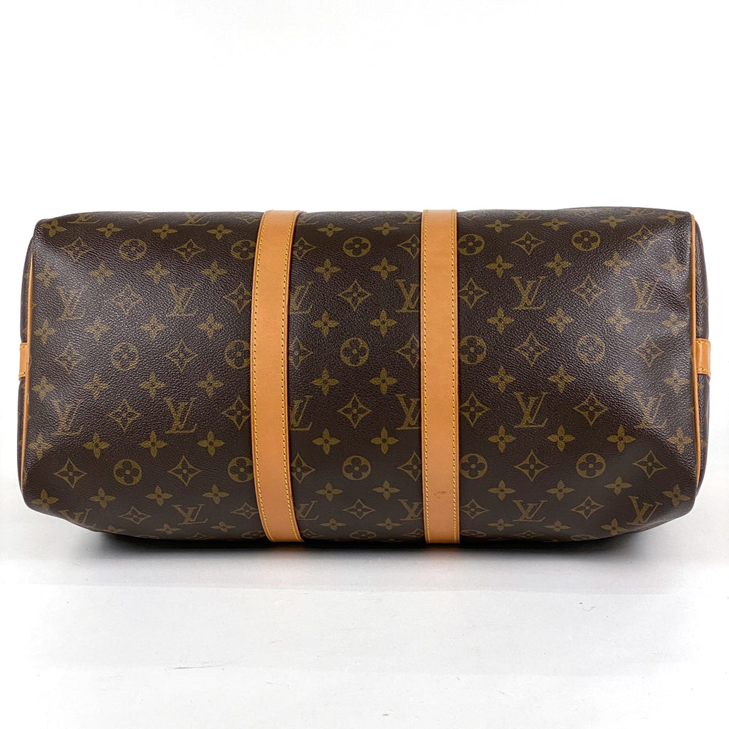 ルイ・ヴィトン キーポル バンドリエール 45 旅行 出張 ボストンバッグ モノグラム ブラウン M41418 レディース 【中古】brbag