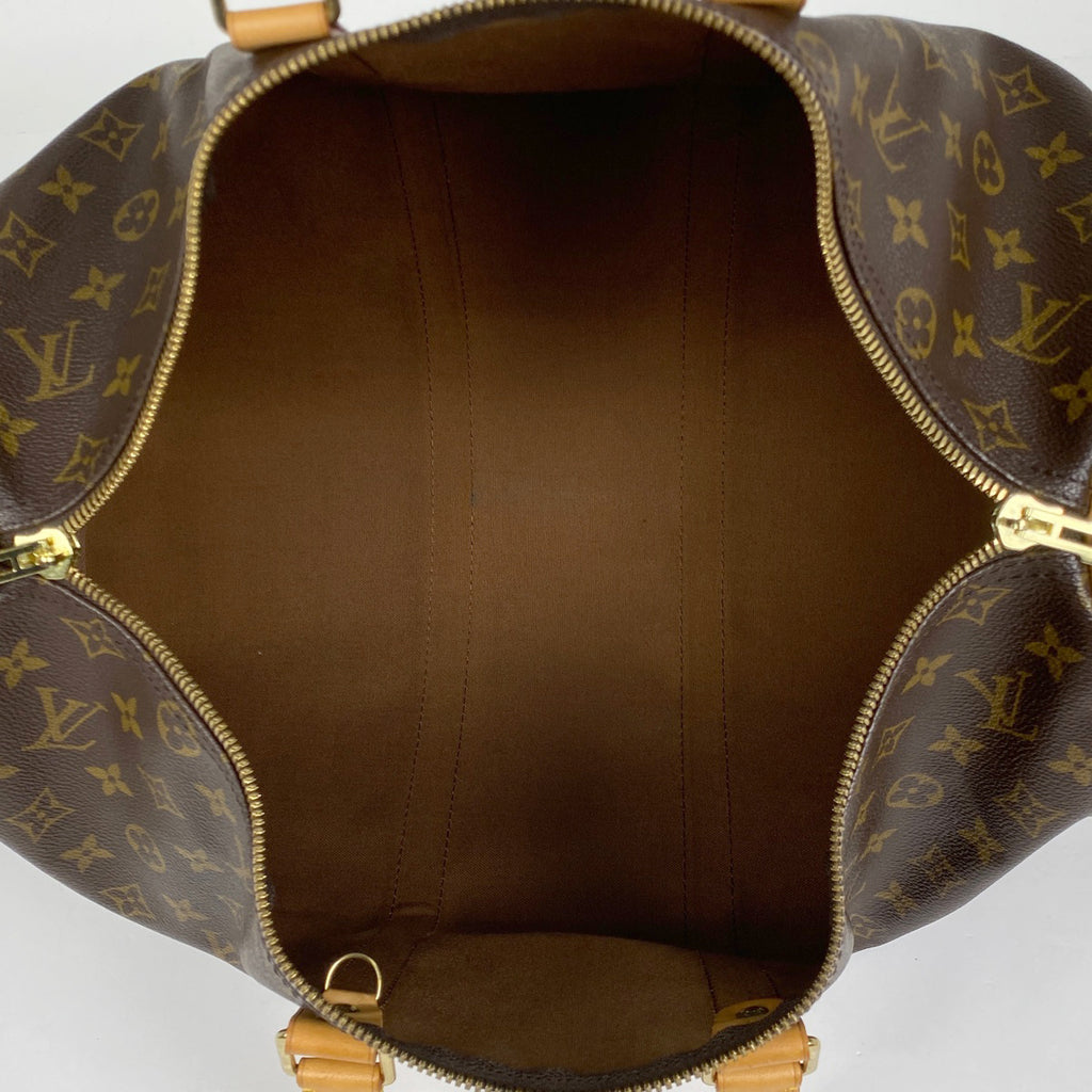 ルイ・ヴィトン キーポル バンドリエール 45 旅行 出張 ボストンバッグ モノグラム ブラウン M41418 レディース 【中古】brbag