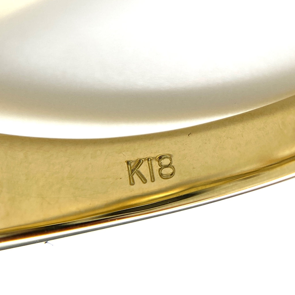 メレダイヤ デザインリング YG イエローゴールド 指輪 リング 12.5号 K18 ダイヤモンド レディース 【中古】nbjwl
