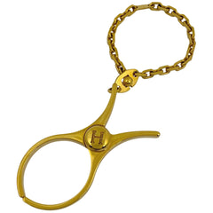 エルメス フィルー グローブホルダー グローブクリップ 手袋 バッグチャーム GP ゴールド レディース 【中古】brbag