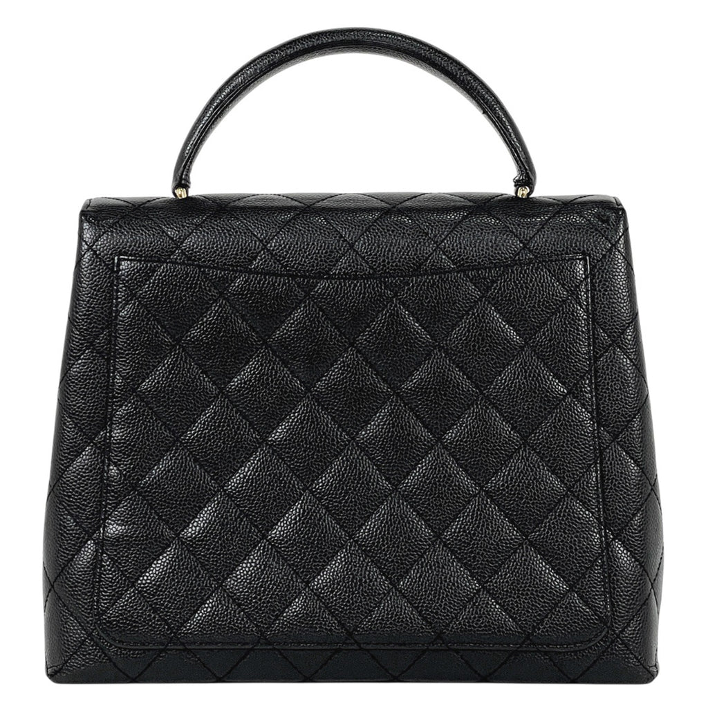 シャネル ココマーク ハンドバッグ マトラッセ ハンドバッグ キャビアスキン ブラック A12397 レディース 【中古】brbag