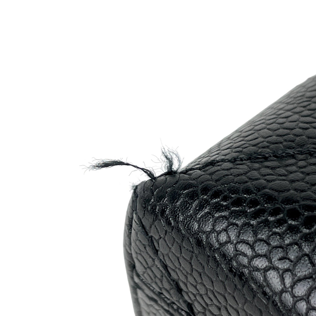 シャネル ココマーク ハンドバッグ マトラッセ ハンドバッグ キャビアスキン ブラック A12397 レディース 【中古】brbag