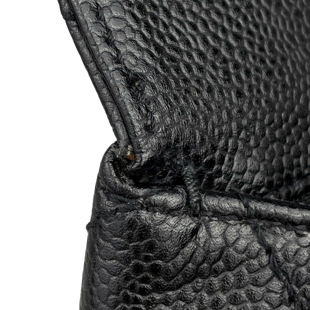 シャネル ココマーク ハンドバッグ マトラッセ ハンドバッグ キャビアスキン ブラック A12397 レディース 【中古】brbag