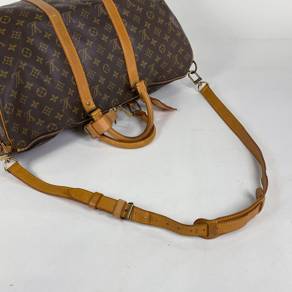 ルイ・ヴィトン キーポル バンドリエール 50 旅行 出張 ボストンバッグ モノグラム ブラウン M41416 レディース 【中古】brbag