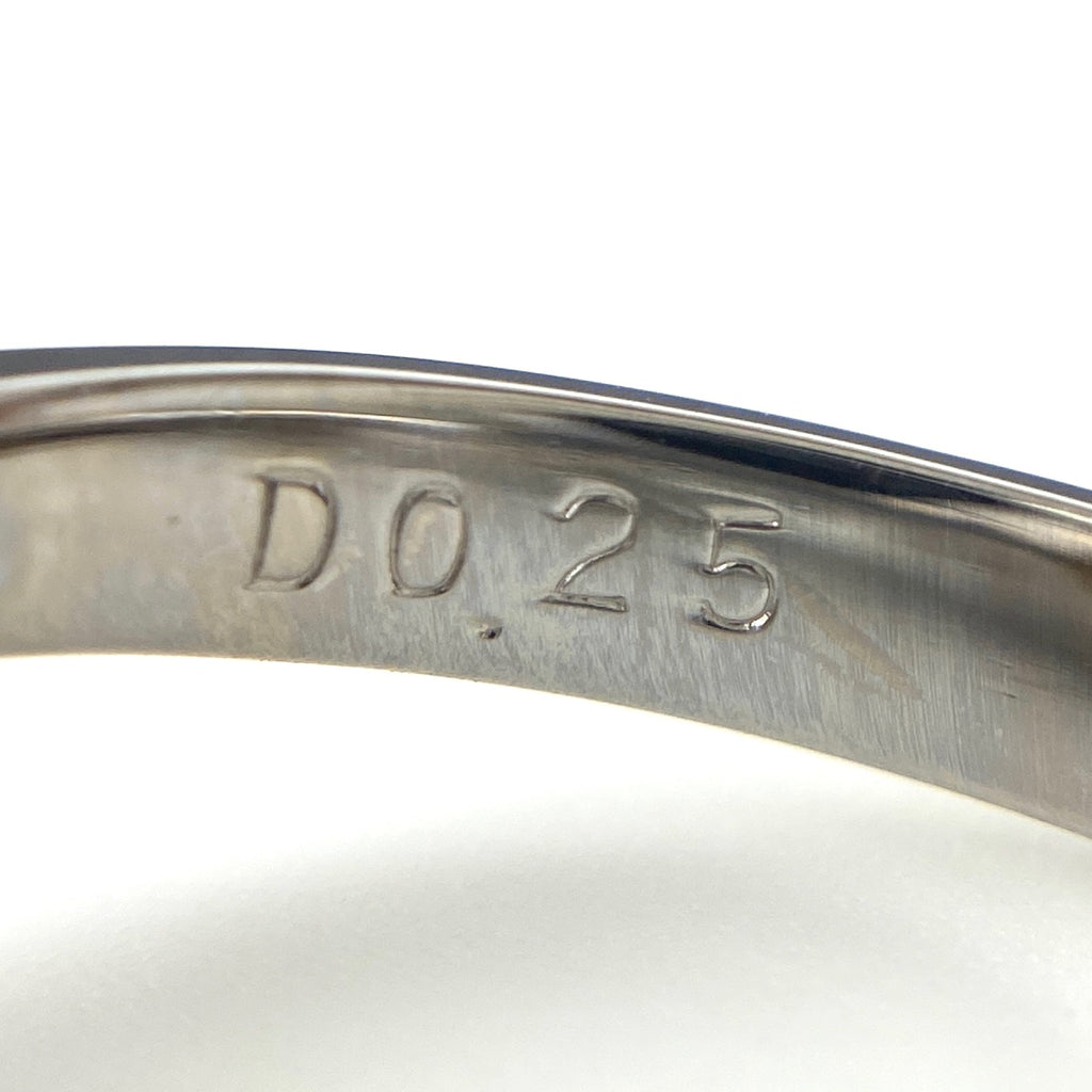 パール デザインリング プラチナ 指輪 メレダイヤ 真珠 リング 11.5号 Pt900 パール ダイヤモンド レディース 【中古】nbjwl