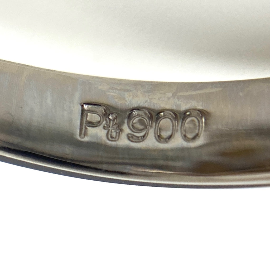 パール デザインリング プラチナ 指輪 メレダイヤ 真珠 リング 11.5号 Pt900 パール ダイヤモンド レディース 【中古】nbjwl